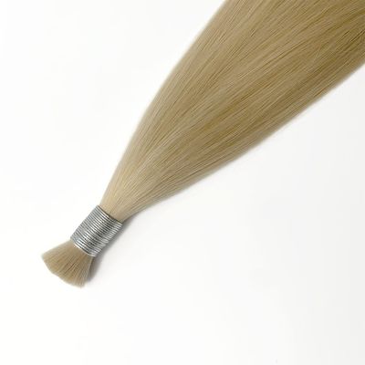 100% 레미 가공되지 않은 처녀 인도 머리 대용품 금발 자연 직선 러시아어