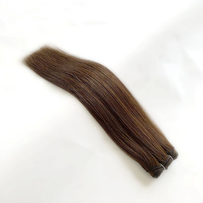 염색 가능한 러시아 인 머리 기계 엮기 확장 100% 처녀 큐티컬 정렬 된 머리