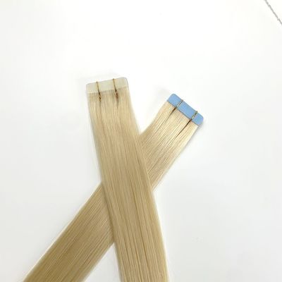 유럽 두 번 당긴 러시아 인 머리 테이프 헤어 확장 염색 전 결합 스타일