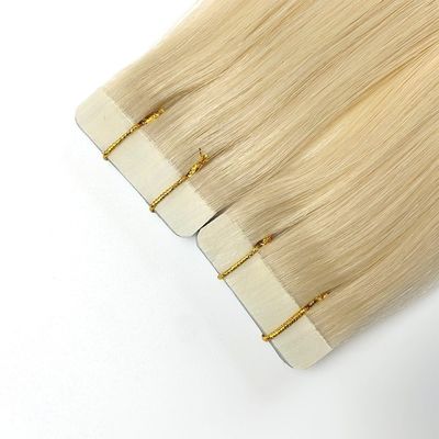 유럽 두 번 당긴 러시아 인 머리 테이프 헤어 확장 염색 전 결합 스타일