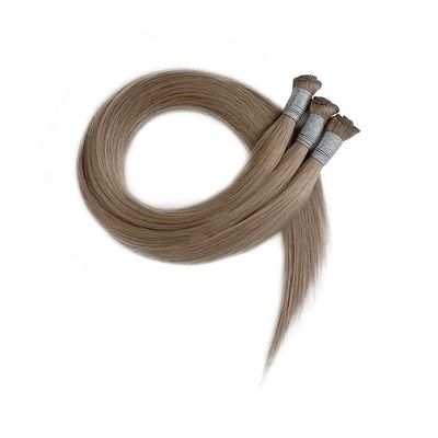 24인치 브라질 레미 큐티컬 정렬 직선 머리 손 묶음 톱니 확장 얇은 부드러운