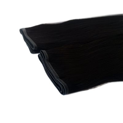 헤어 등급 레미 헤어 유럽 PU 피부 윗부분 인간 머리카락 확장자 듀얼 드래그 PW-24268