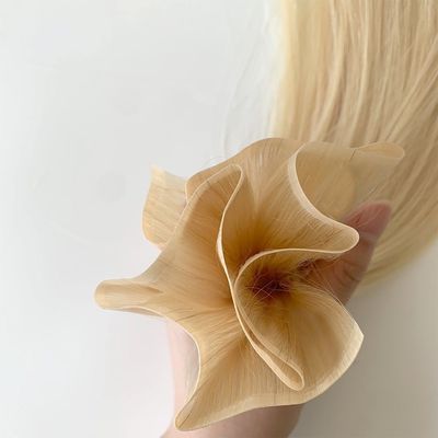 작은 구멍 PU 톱니 없는 테이프 머리 피부 톱니 두 번 당긴 확장 50cm 패키지 크기
