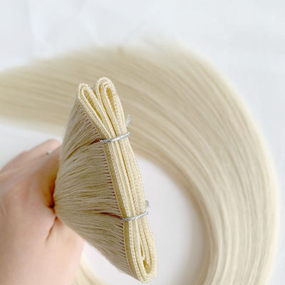 100g/pack Virgin Human Hair Flat Hair Weft 모든 헤어 타입에 적합합니다.