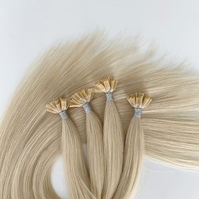 이중 드래그 이탈리아어 선제 접착 인적 머리카락 연장 I 팁 U 팁 전문 등급