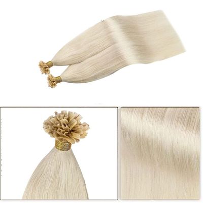 이중 드래그 이탈리아어 선제 접착 인적 머리카락 연장 I 팁 U 팁 전문 등급