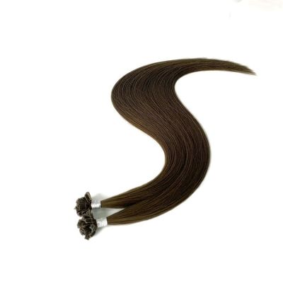 두 번 당겨진 U 끝 인적 모발 확장 케라틴 얽매이지 않는 추정 배송 시간