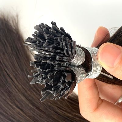 두 번 당겨진 Remy 인간 머리카락 U/I/Y 끝과 평면 끝 케라틴으로 미리 결합 된 확장