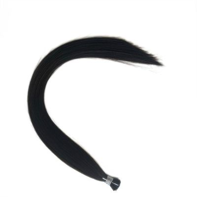 30일 이내에 환불 신청 1g/strand Raw Virgin Remy 1b I-Tip Hair Extensions
