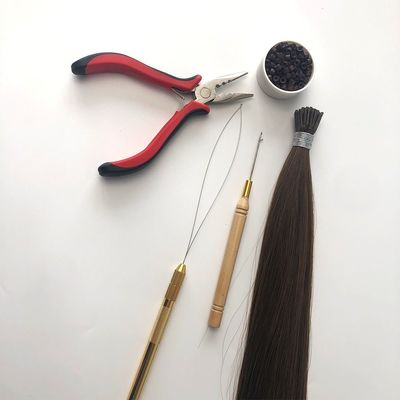 케라틴 마이크로 링크 원시 처녀 머리카락