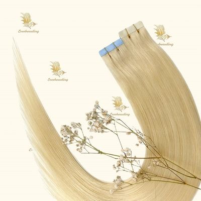 12A등급 금발 컬러 테이프 헤어 엑스턴스 얽매이지 않고 얽매이지 않는 머리카락에 저렴한 가격
