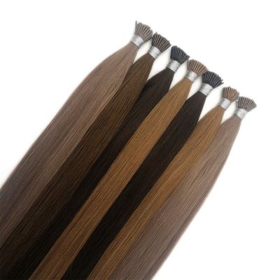 100% 인적 머리카락 연장품 레미 러시아 I-Tip Muti-Color 만족을 보장합니다