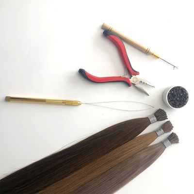 100% 인적 머리카락 연장품 레미 러시아 I-Tip Muti-Color 만족을 보장합니다