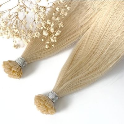 평면 끝 이탈리아 유럽 머리카락 패키지 크기에 대한 케라틴 전 봉합 헤어 확장