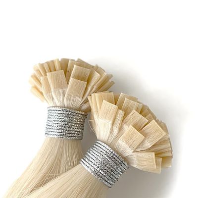 사전 결합 된 유형의 헤어 커넥터 듀얼 드래그 레미 평면 끝 결합 유럽 인모