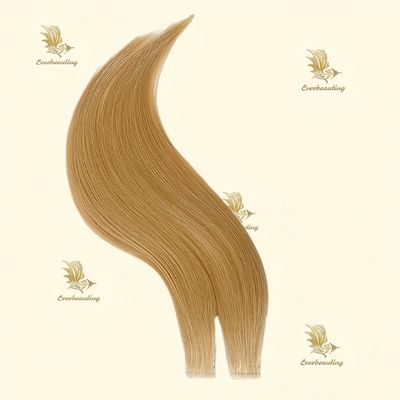 스트레이트 스타일 레미 두 번 당긴 눈에 보이지 않는 테이프 인 헤어 확장 유럽 레미 헤어