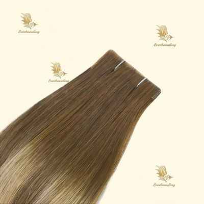 트렌디 우수한 인간 머리카락 큐틸 Intact Virgin Russian Invisible Tape in Hair Extensions