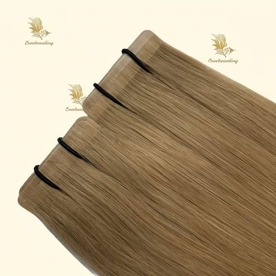 인적 머리카락 연장판에 러시아 테이프를 두 번 당겨 보이지 않는 슬림 스킨 PU 꿰매지 않는