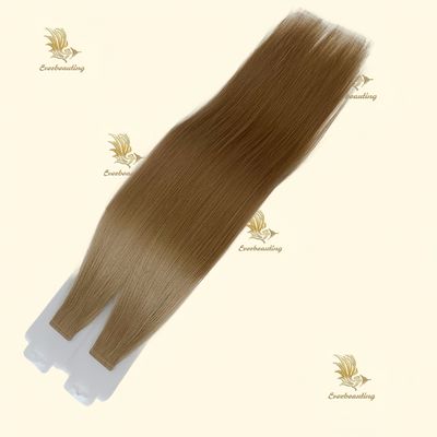 인적 머리카락 연장판에 러시아 테이프를 두 번 당겨 보이지 않는 슬림 스킨 PU 꿰매지 않는