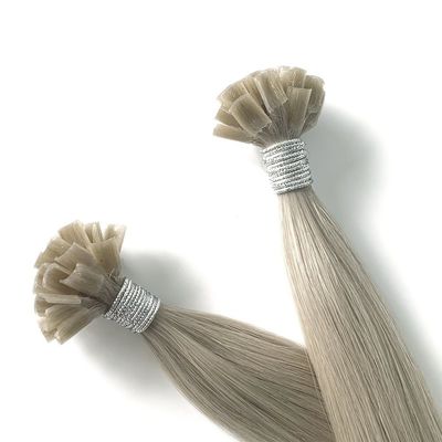 두 번 당겨진 처녀 인 머리 케라틴 U 톱 헤어 확장