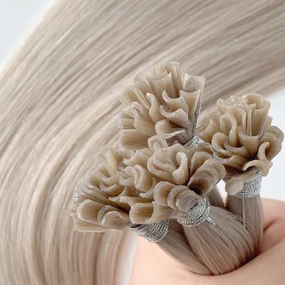 50cm*8cm*3cm 패키지 사이즈 처녀 빛나는 자연 U-Tip 케라틴 헤어 확장