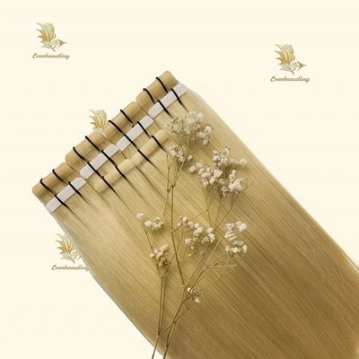 미국 100 브라질 원시 머리 12A 두 번 익사 인 머리 초 얇은 테이프 인 확장