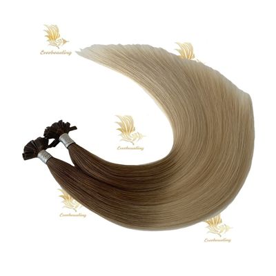 두 번 당겨진 전제 케라틴 평면 끝 헤어 확장 패키지 총 무게 0.200kg