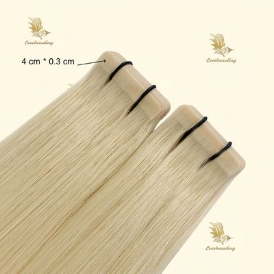 직선색 화이트 브라질인 인머리 테이프 인머리 확장 3개월 테이프 수명