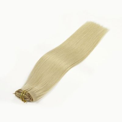클립 인 헤어 확장 100% 인간 원시 인도 헤어 클립 인