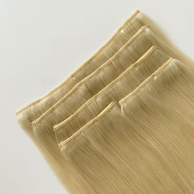 클립 인 러시아 헤어 확장 직선 질감과 사전 결합 스타일 보장