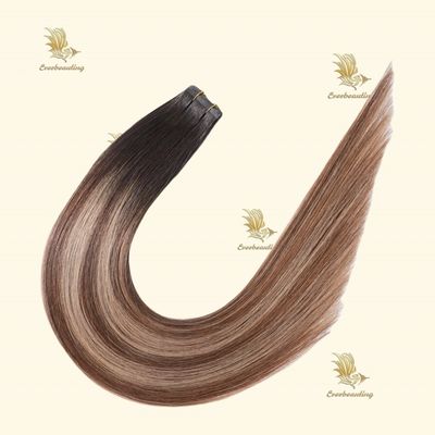 12A 뷰티 워크 발레이지 컬러 레미 테이프 인 헤어 확장 100 인 머리 7.5 * 70cm