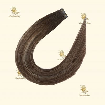 천연 큐티컬 발레이지 색상 보이지 않는 테이프 털 확장 7.5 * 70cm 총 무게