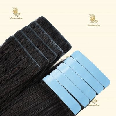 천연 큐티컬 발레이지 색상 보이지 않는 테이프 털 확장 7.5 * 70cm 총 무게