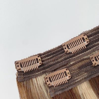 우수한 머리 20인치 밝은 색상 레미 인간 머리 클립 인스 확장 판매자 염색