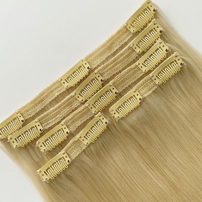 클립 인 헤어 엑스턴스 인성 모발 실크 직선 선보임 스타일 초기 지불