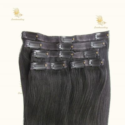 140g 큐티컬 레미 헤어 클립 인 蕾丝 클립 머리 연장품 염색 가능한 사전 결합 클립