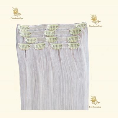 브라질 인 머리 두 번 당긴 랜스 클립 인 헤어 엑스턴스 배송 비용 포함