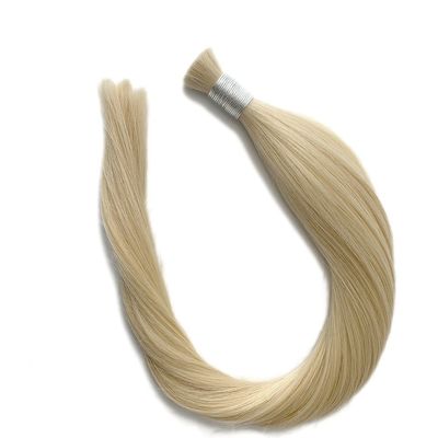 100% 레미 가공되지 않은 처녀 인도 머리 대용품 금발 자연 직선 러시아어