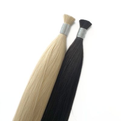 맞춤형 100g 직선 러시아 광색 머리 대용품 패키지 총 무게 0.400kg