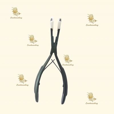 헤어 연장 플라이어 전문 블랙 컬러 테이프 인 헤어 플라이어 스테인리스 스틸
